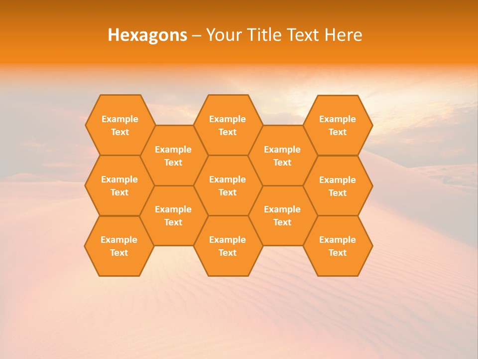 Dune Tourism Orange PowerPoint Template