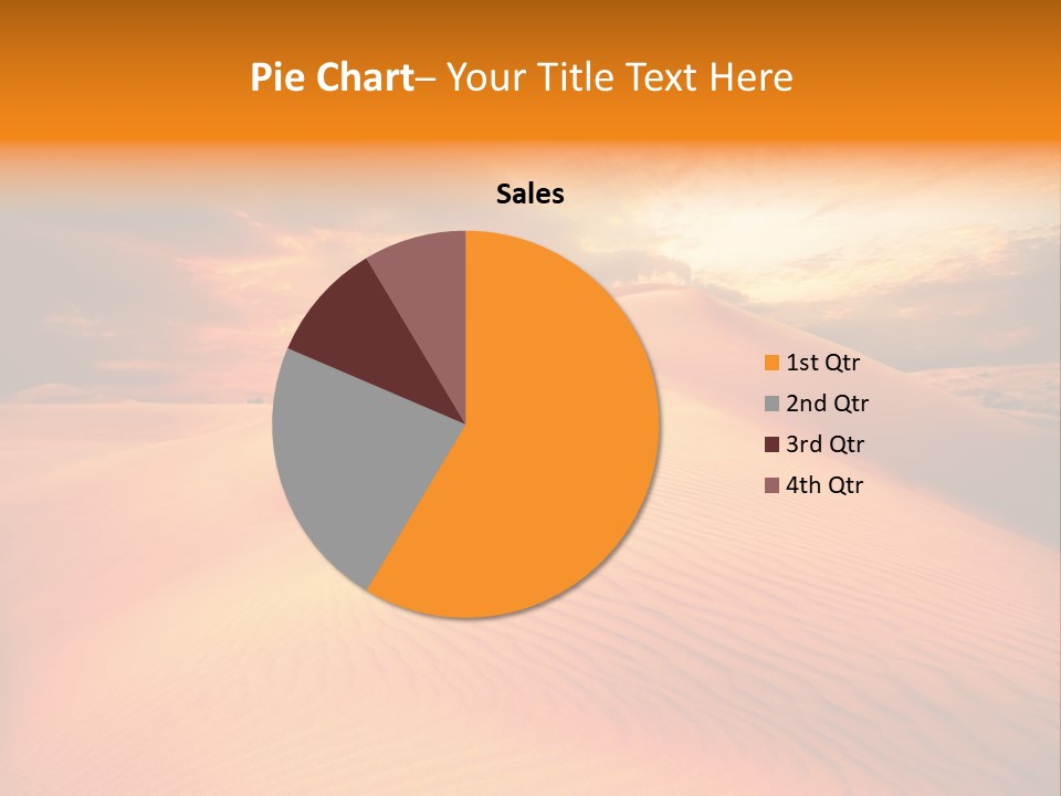 Dune Tourism Orange PowerPoint Template