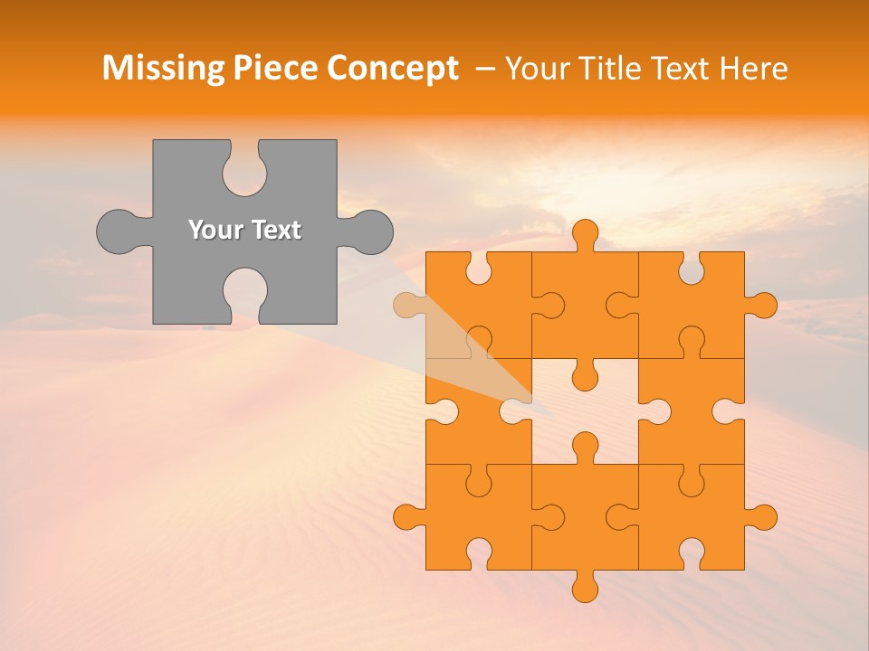 Dune Tourism Orange PowerPoint Template