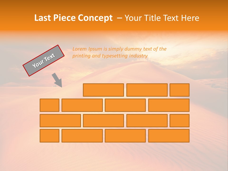 Dune Tourism Orange PowerPoint Template