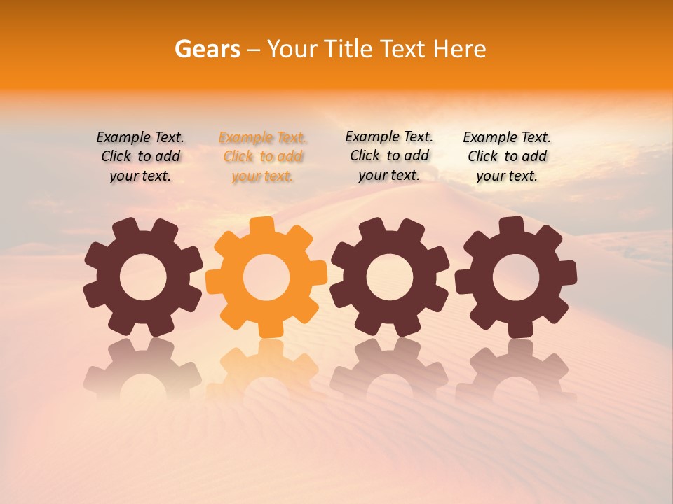 Dune Tourism Orange PowerPoint Template