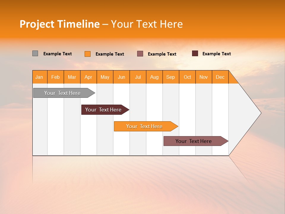 Dune Tourism Orange PowerPoint Template