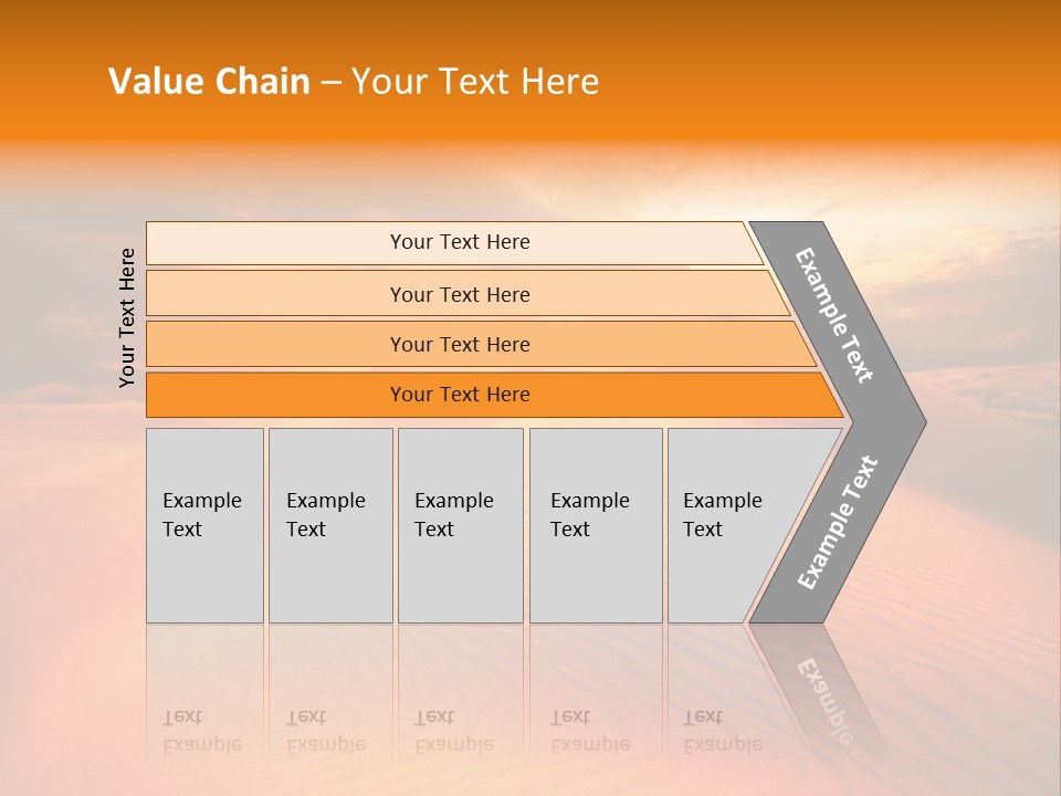 Dune Tourism Orange PowerPoint Template