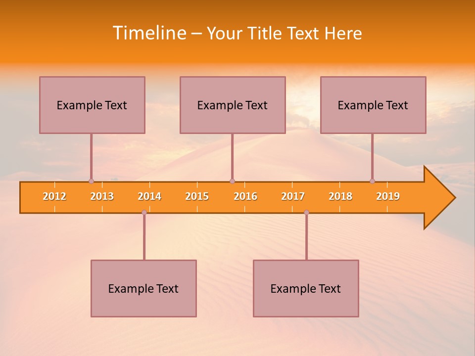 Dune Tourism Orange PowerPoint Template