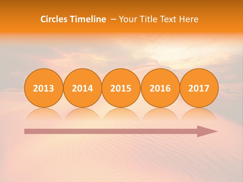 Dune Tourism Orange PowerPoint Template