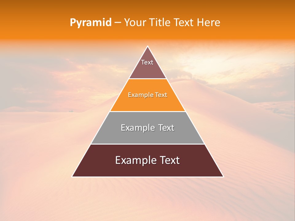 Dune Tourism Orange PowerPoint Template