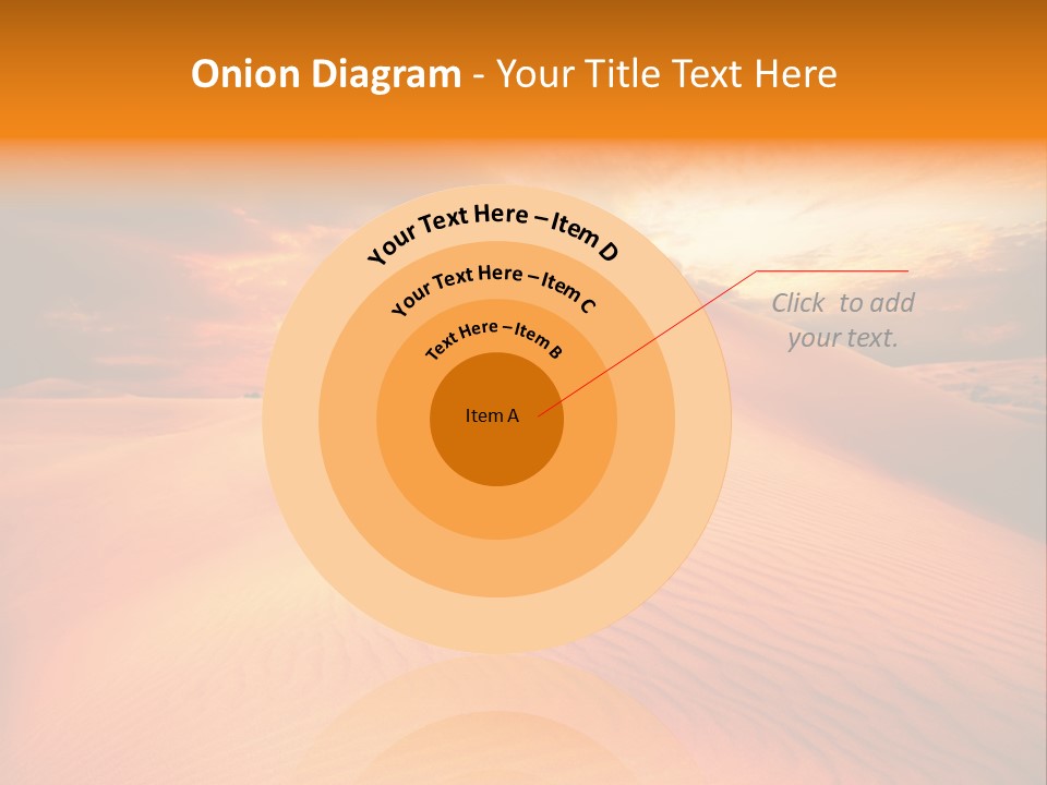 Dune Tourism Orange PowerPoint Template