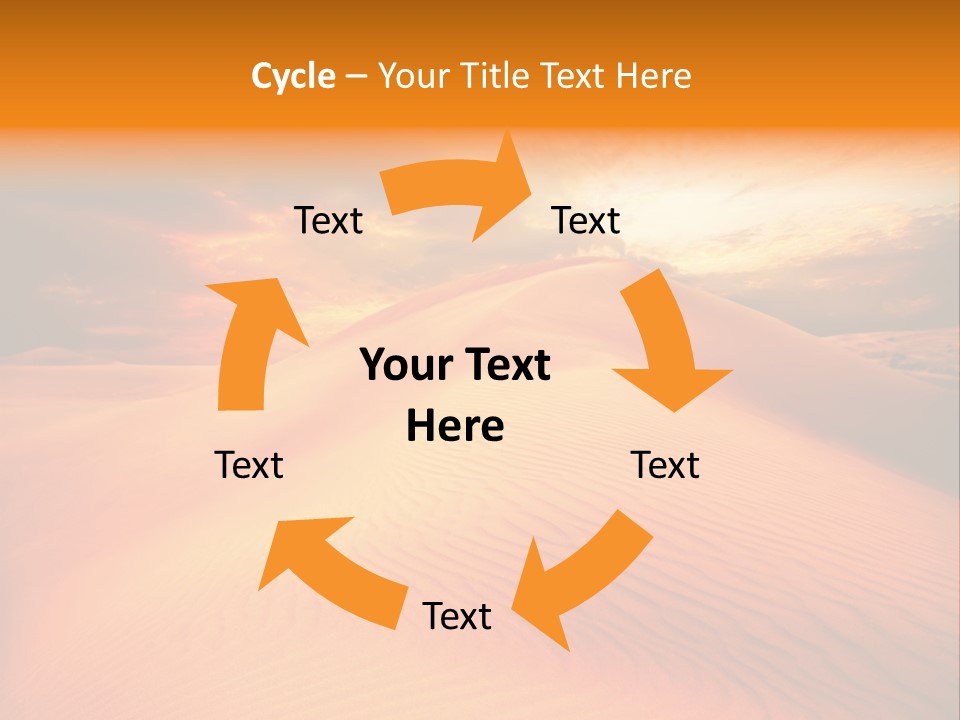 Dune Tourism Orange PowerPoint Template