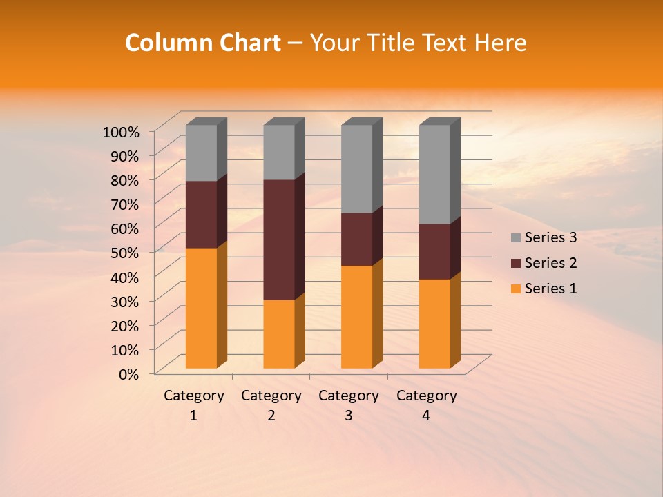 Dune Tourism Orange PowerPoint Template
