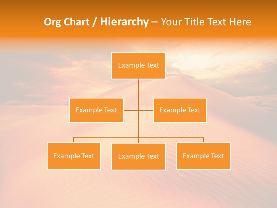 Dune Tourism Orange PowerPoint Template
