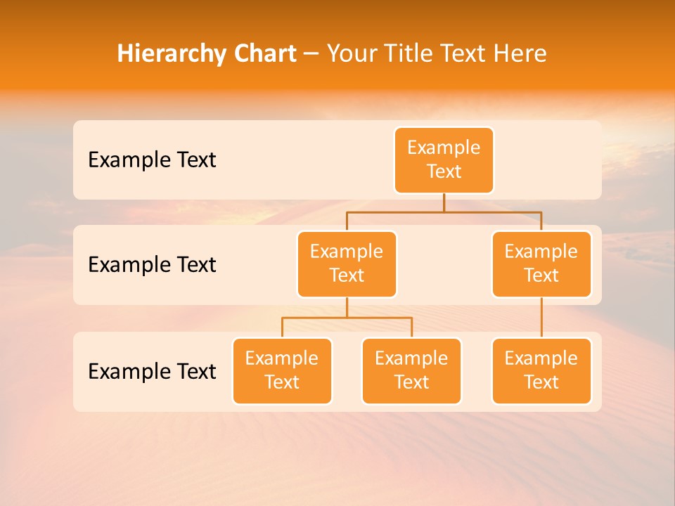 Dune Tourism Orange PowerPoint Template