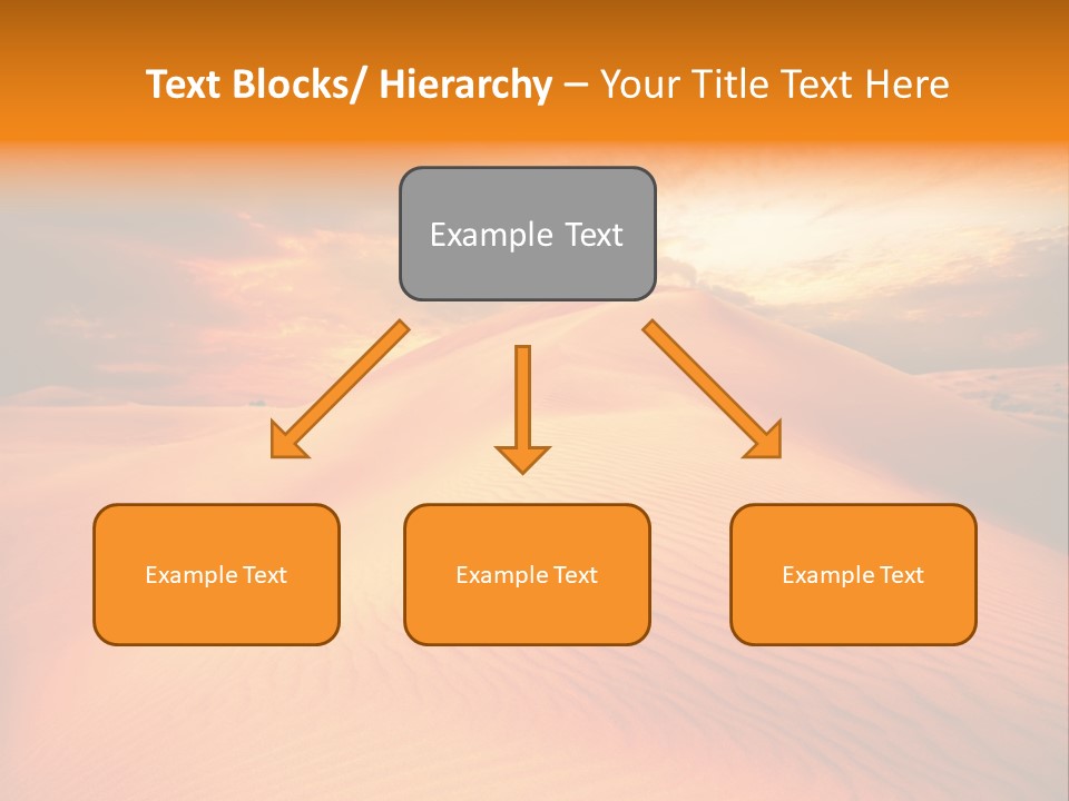 Dune Tourism Orange PowerPoint Template