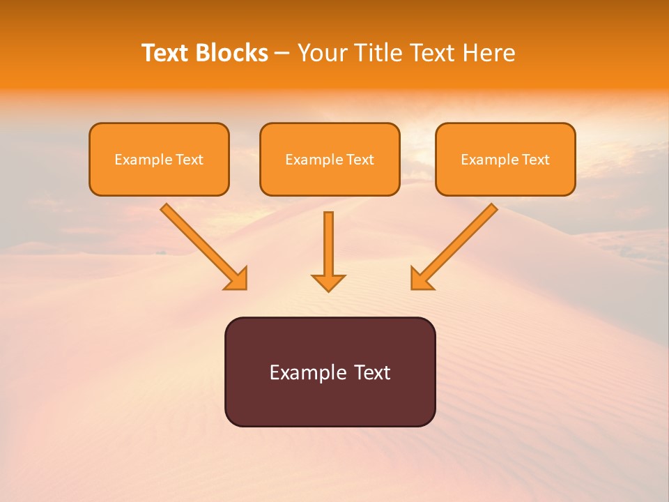 Dune Tourism Orange PowerPoint Template
