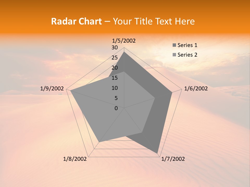 Dune Tourism Orange PowerPoint Template