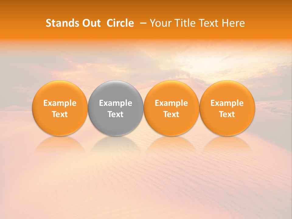Dune Tourism Orange PowerPoint Template