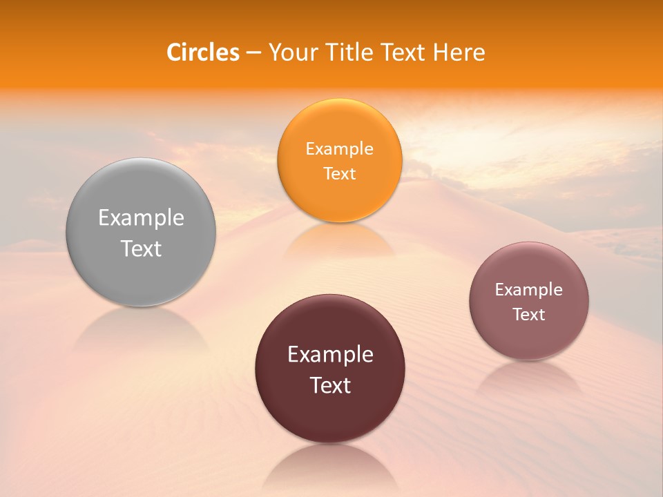 Dune Tourism Orange PowerPoint Template