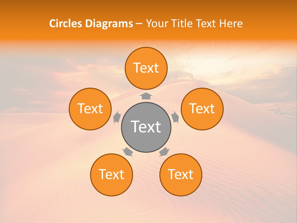 Dune Tourism Orange PowerPoint Template