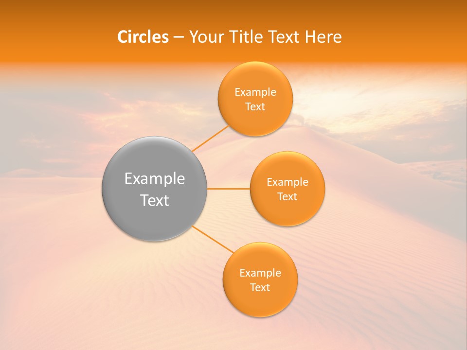 Dune Tourism Orange PowerPoint Template