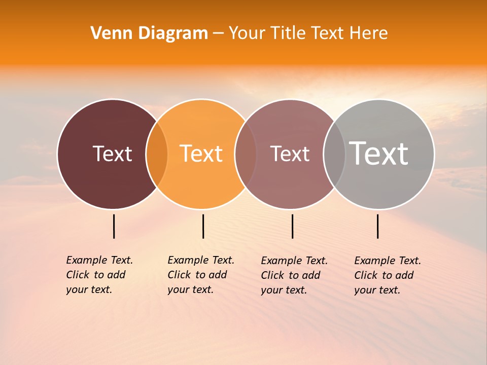 Dune Tourism Orange PowerPoint Template
