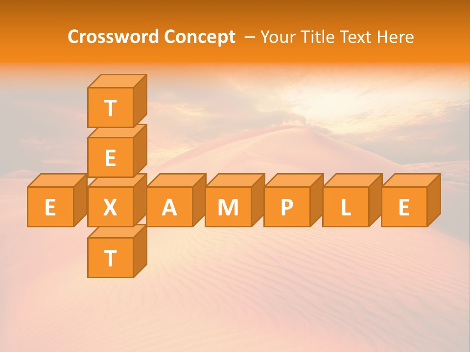 Dune Tourism Orange PowerPoint Template