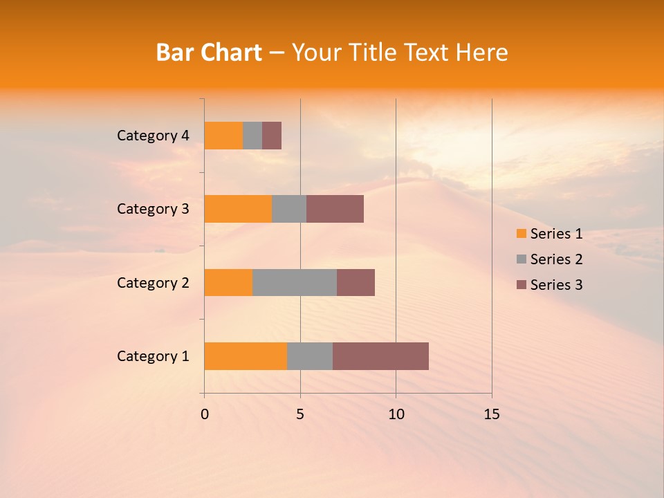 Dune Tourism Orange PowerPoint Template