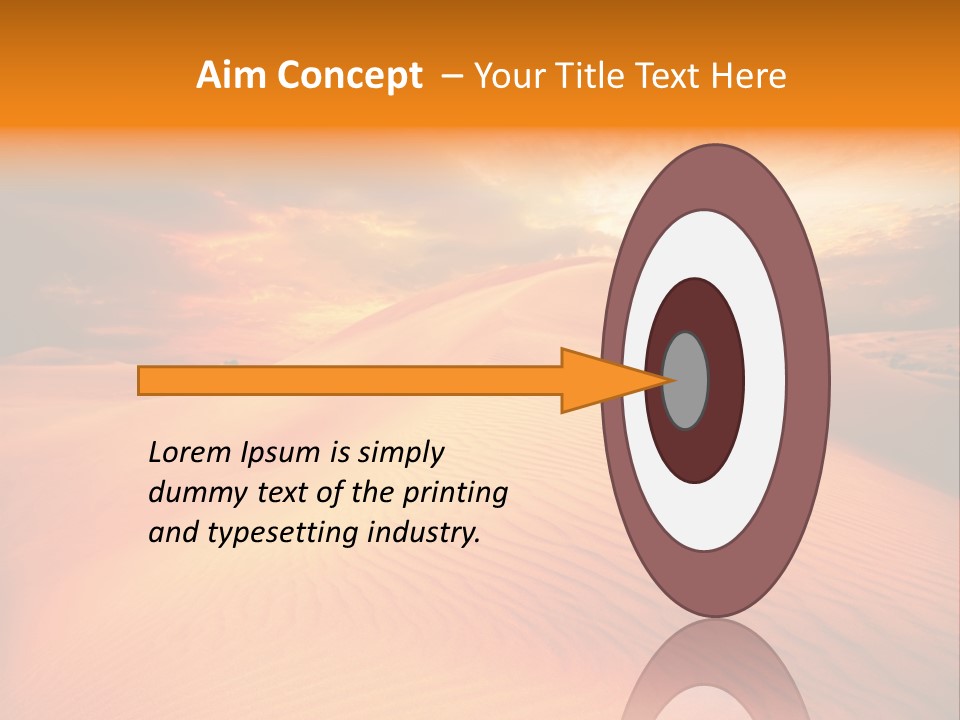 Dune Tourism Orange PowerPoint Template