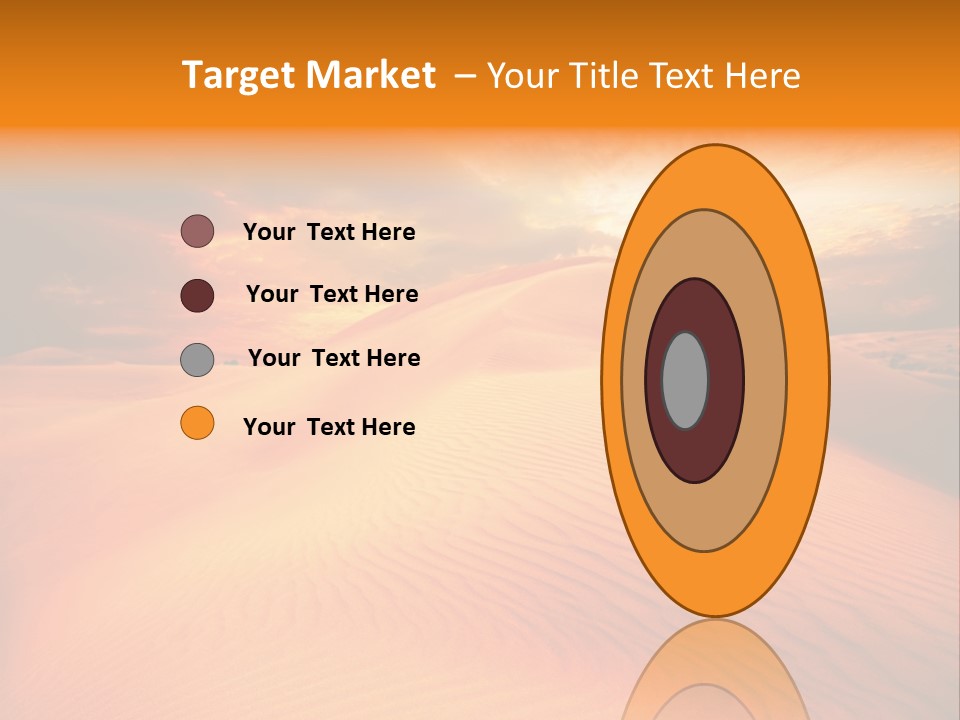 Dune Tourism Orange PowerPoint Template