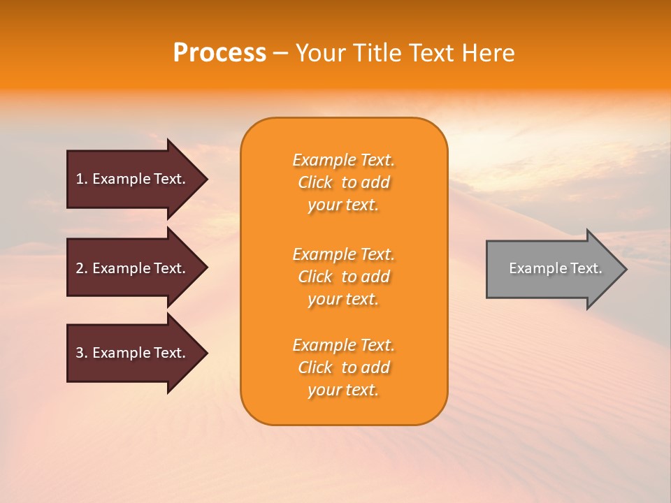Dune Tourism Orange PowerPoint Template