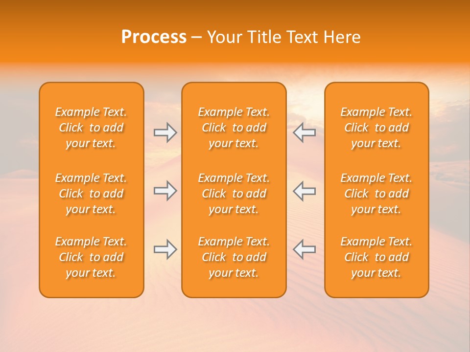 Dune Tourism Orange PowerPoint Template