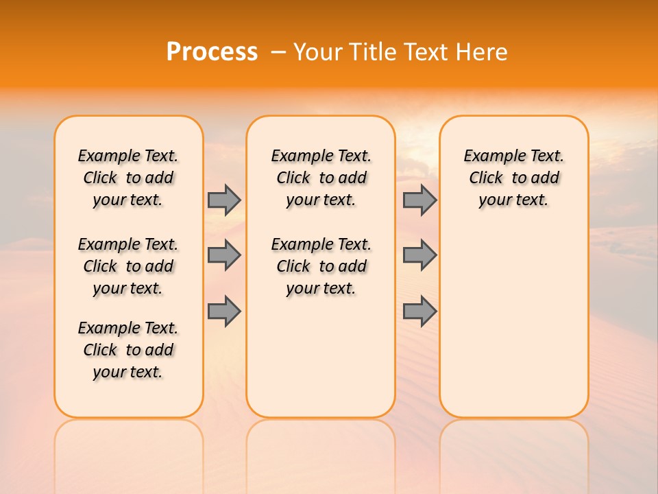 Dune Tourism Orange PowerPoint Template