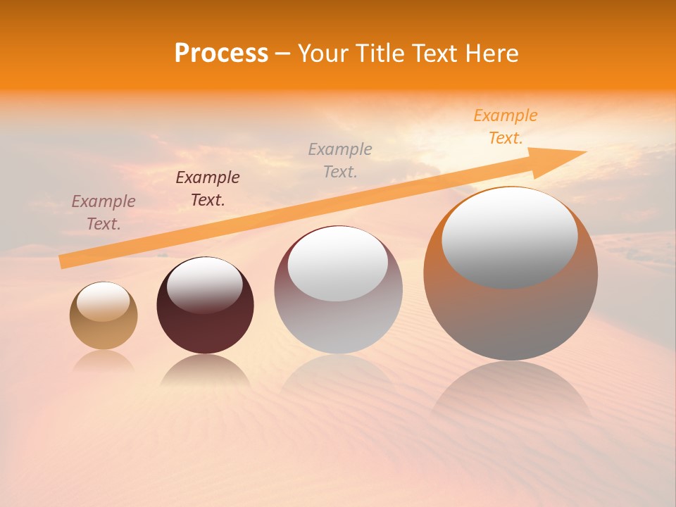 Dune Tourism Orange PowerPoint Template