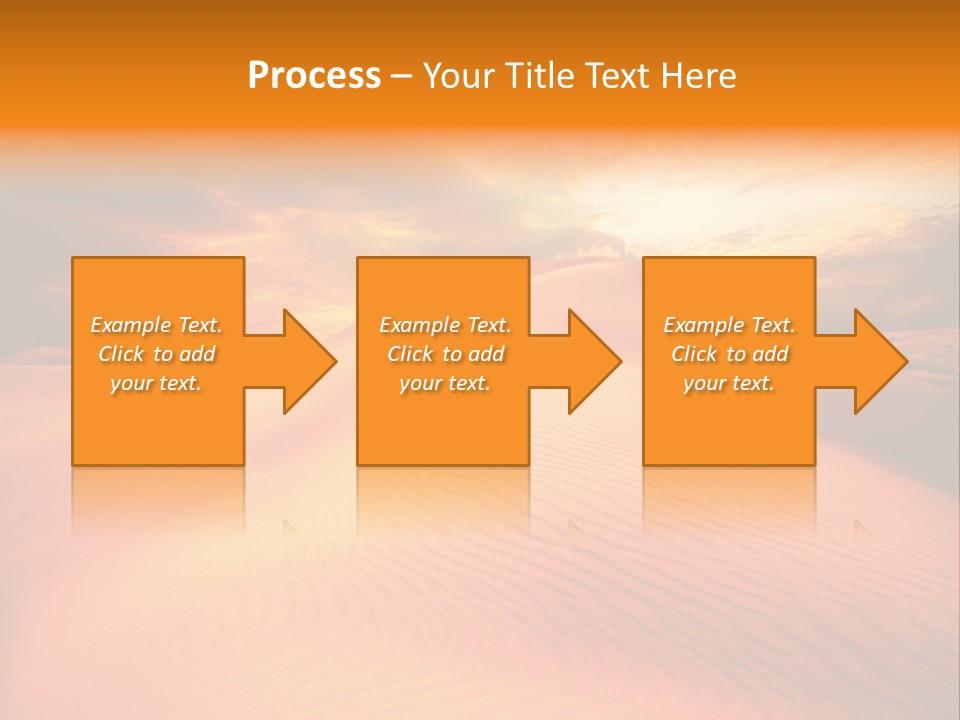 Dune Tourism Orange PowerPoint Template