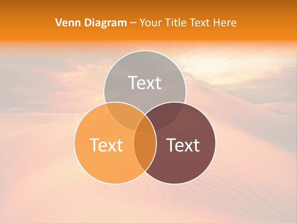 Dune Tourism Orange PowerPoint Template