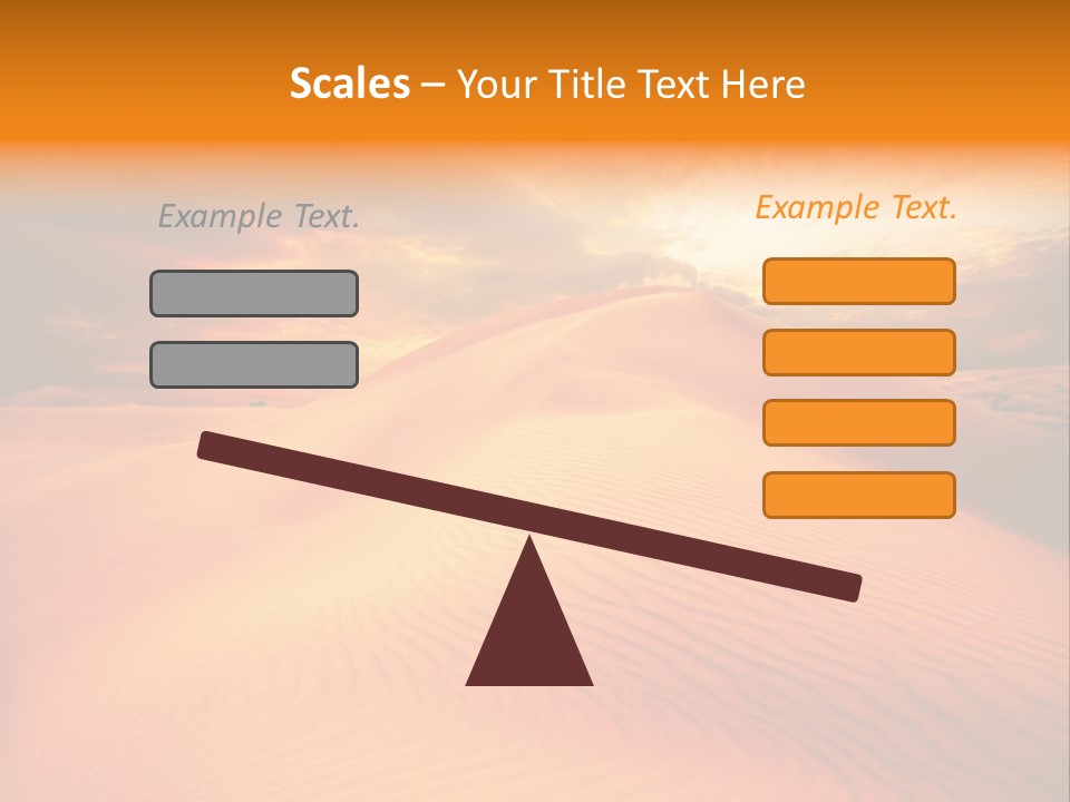 Dune Tourism Orange PowerPoint Template