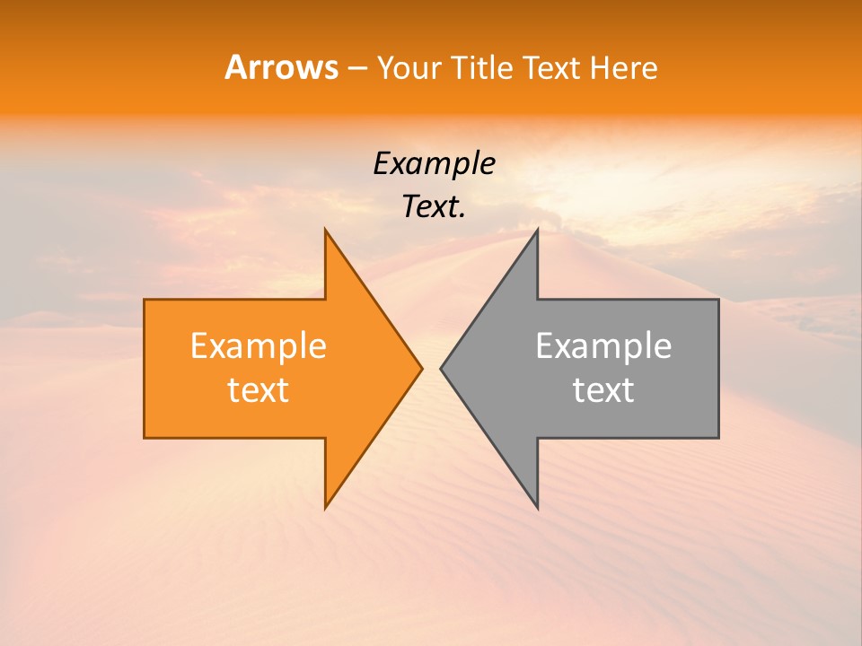 Dune Tourism Orange PowerPoint Template