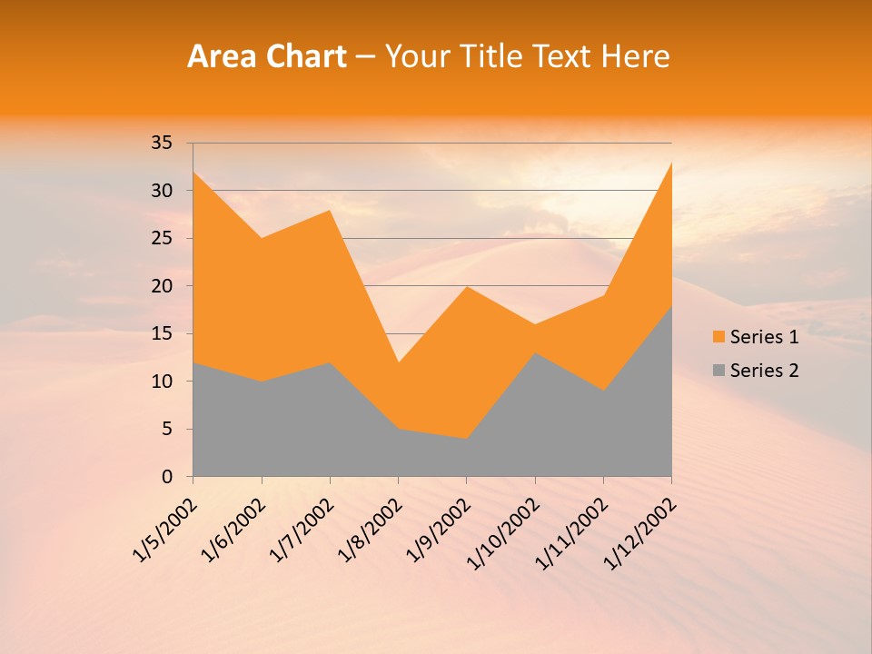 Dune Tourism Orange PowerPoint Template