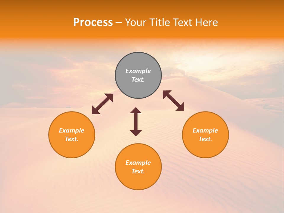 Dune Tourism Orange PowerPoint Template
