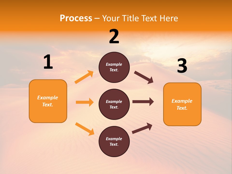 Dune Tourism Orange PowerPoint Template