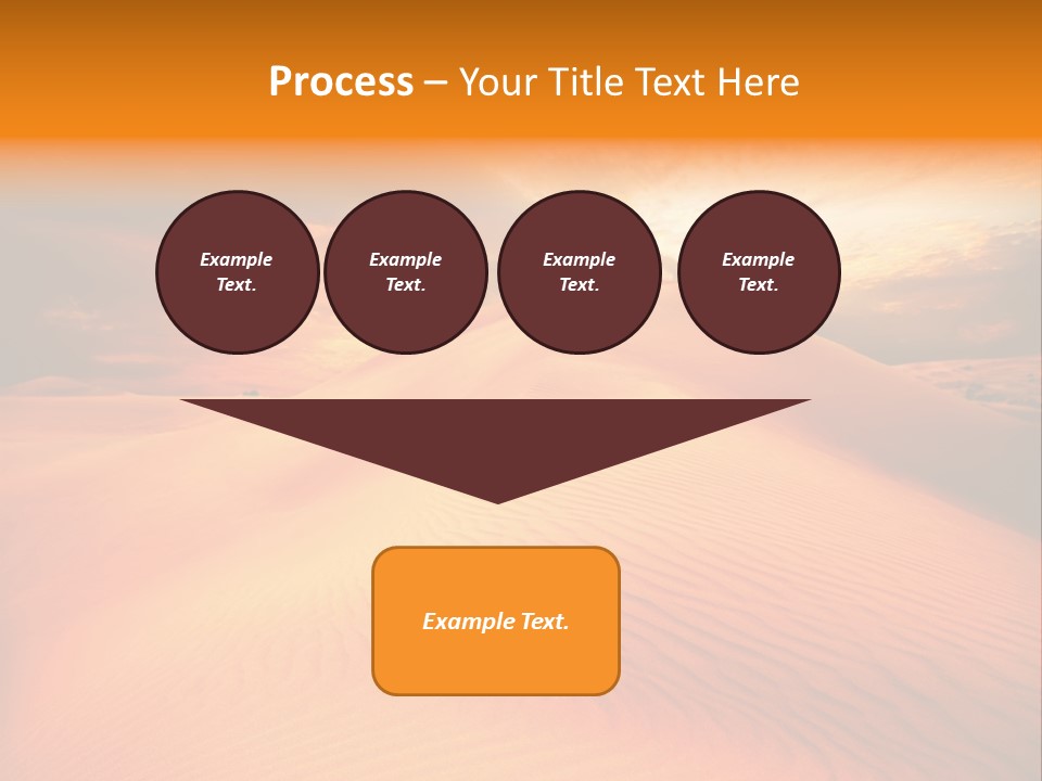 Dune Tourism Orange PowerPoint Template