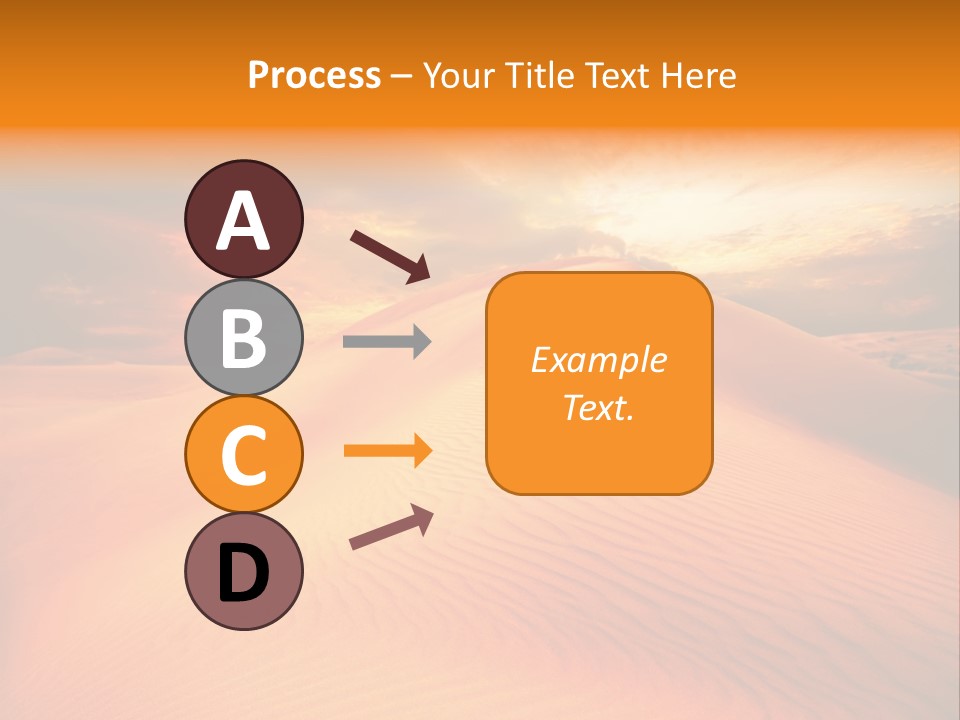 Dune Tourism Orange PowerPoint Template