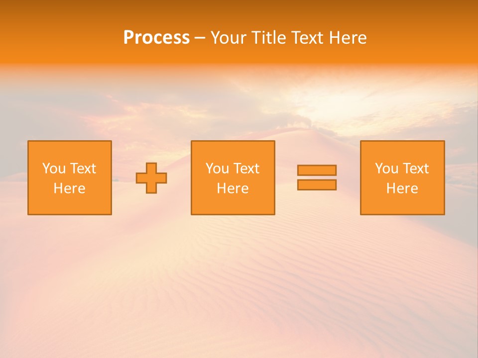 Dune Tourism Orange PowerPoint Template