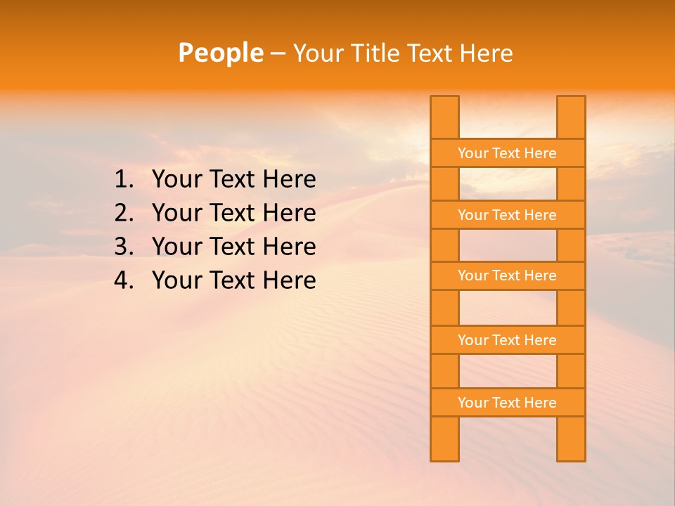 Dune Tourism Orange PowerPoint Template