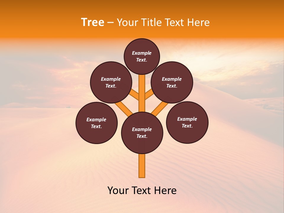 Dune Tourism Orange PowerPoint Template