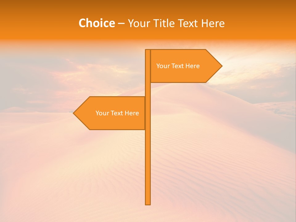 Dune Tourism Orange PowerPoint Template