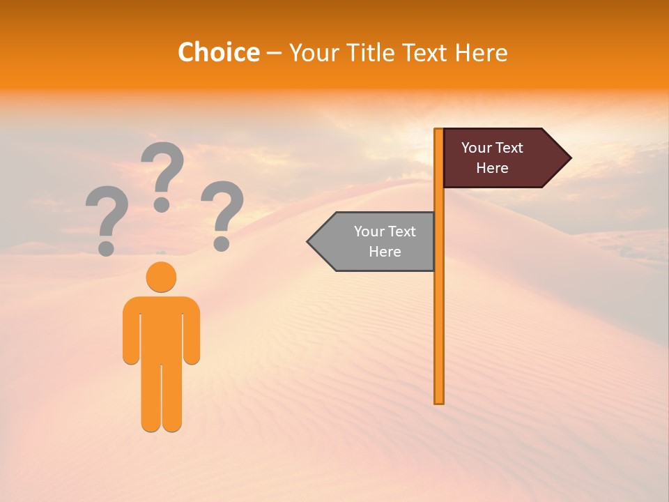 Dune Tourism Orange PowerPoint Template