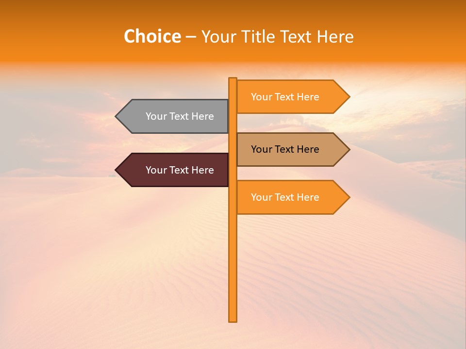 Dune Tourism Orange PowerPoint Template
