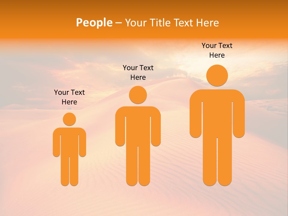 Dune Tourism Orange PowerPoint Template