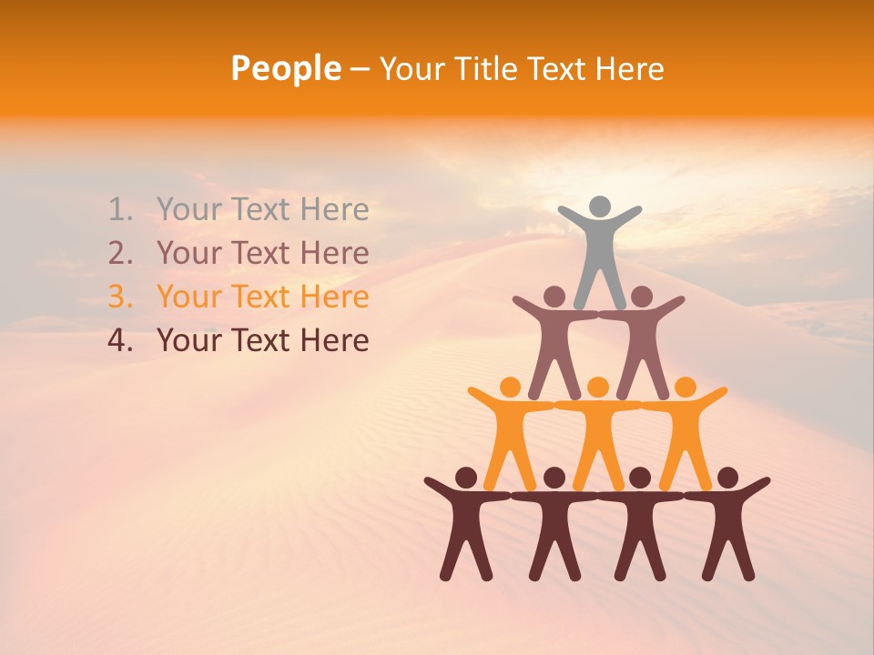 Dune Tourism Orange PowerPoint Template