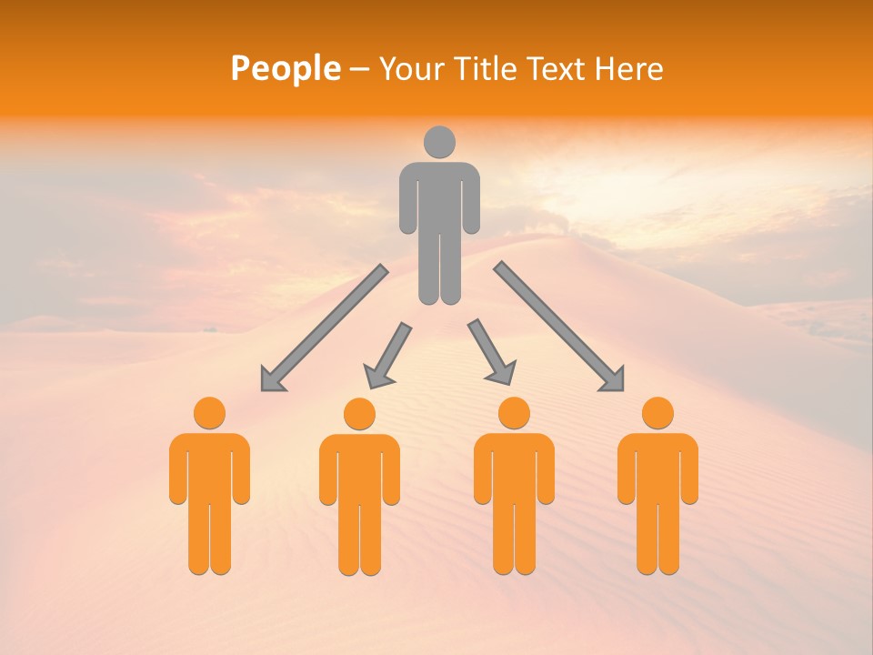 Dune Tourism Orange PowerPoint Template
