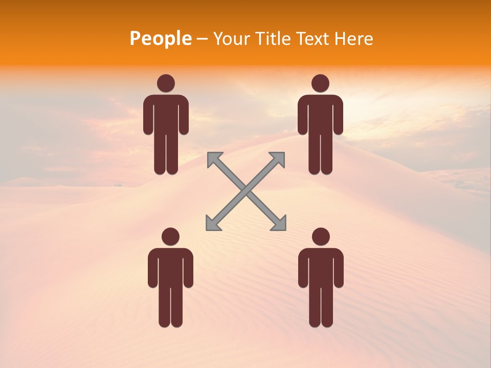 Dune Tourism Orange PowerPoint Template